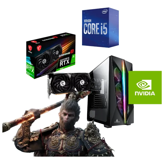 Torre Pc Cpu Gamer Intel I5 16 Gb Ssd 500 Rtx 3050 Nueva