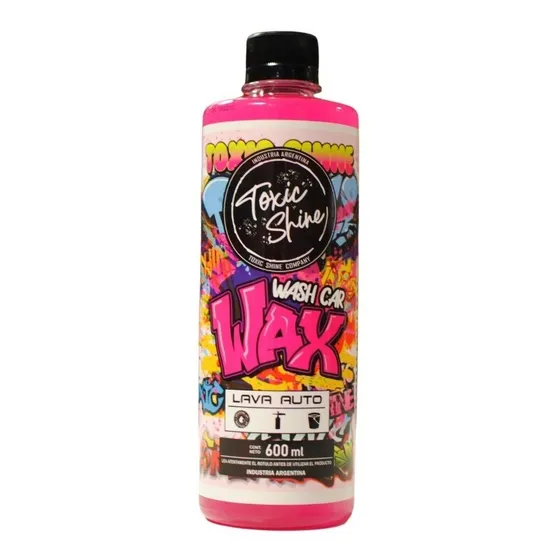 Shampoo Wax Con Cera Lava Auto Toxic Shine Ph Neutro 600cc