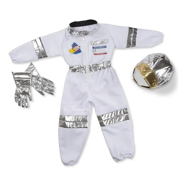 Disfraz Astronauta Para Niños Casco Guantes Fiesta Halloween