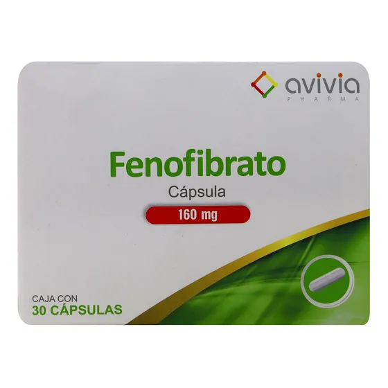 Fenofibrato (avivia) C/30 Caps. 160 Mg.