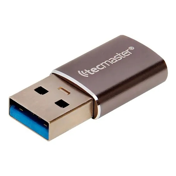 Adaptador Otg Usb 3.0 Tipo C Hembra A Usb-a Macho Color Plateado