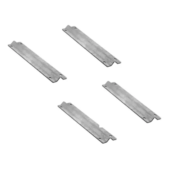 4 Piezas Riel De Piso Tipo V 3m Combiarialdo 906.3