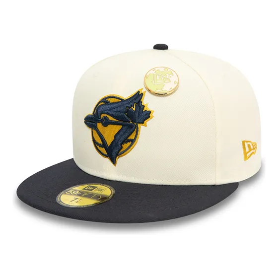Gorra 5950 Toronto Blue Jays Contrast Pin Blanco