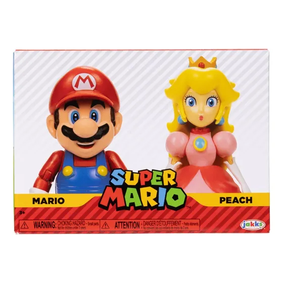 Mario Y Peach 2 Pack Jakks Pacific Mario