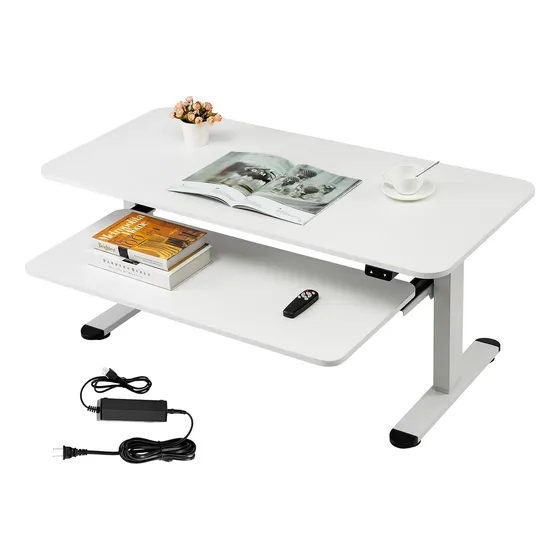 Mesa De Centro Eléctrica Ajustable Bandeja Extraíble ...