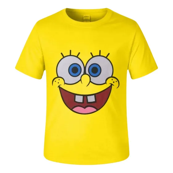 Camiseta Camisa Infantil Bob Esponja 100% Algodão