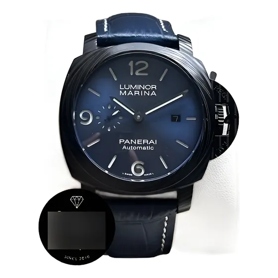 Relogio Panerai Luminor Marina Blue Com Caixa Original