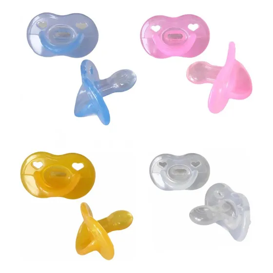 Chupeta Prime De Silicone Bico Simétrico Reto Baby Nany Cor Azul Período De Idade 6-12 Meses