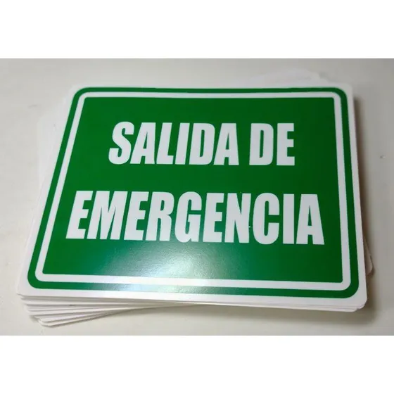 Avisos Señal Salida De Emergencia