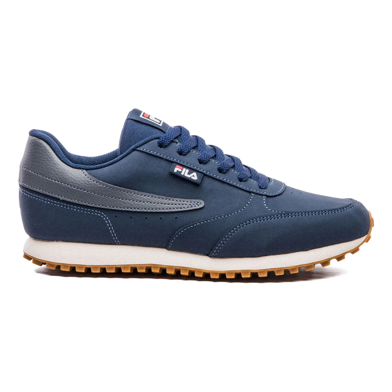 Tênis Fila Renno Classic Sl Masculino Leve Confortável Marinho/grafite/bege Liso 45 Br