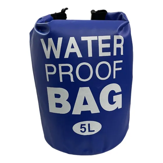 Bolsa Bolso Estanco 5 L Impermeable Viaje Waterproof Color Azul