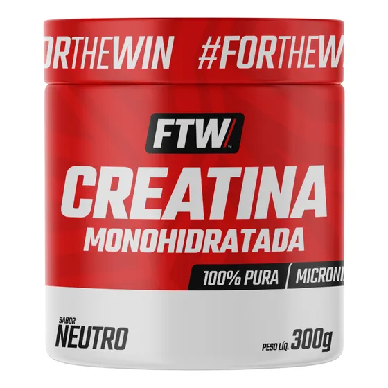 Creatina Monohidratada 100% Pura Pote 300g - FTW