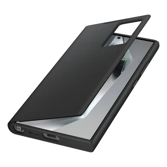 Estuche Funda Libreta Samsung Galaxy S24 Ultra | Smart View Wallet Cover | Flip Cover | Negro | Tapa Cerrada Interactiva | Cuotas sin interés