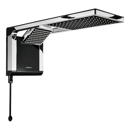 Ducha Elétrica Lorenzetti Acqua Duo Ultra Black Cromado 7800W 220V