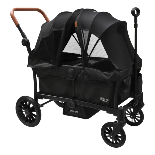 Carriola Doble Vagón Niños Everett Negro Lifestyle Infanti