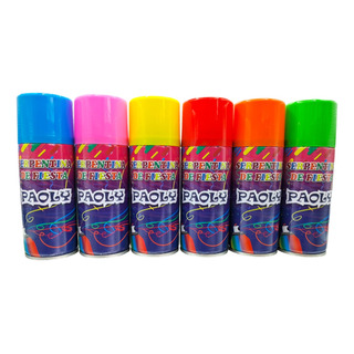 Serpentina En Aerosol Paoly 24 Pzas 180 Ml Colores Surtidos Serpentina En Aerosol Paoly 24 Pzas 180 Ml Colores Surtidos