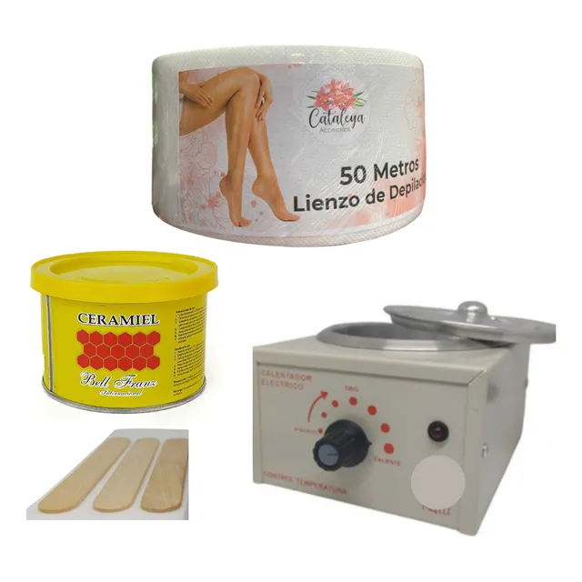 Kit Depilación Olla, Cera, Rollo Lien - mL a $19459
