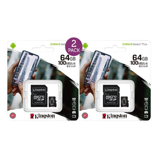 Memoria Micro Sd Xc 64gb Kingston Canvas Select Uhs-i Clase 10 Full Hd U1 Microsd Sdxc 80mb/s Con Adaptador A Sd Memoria Micro Sd Xc 64gb Kingston Canvas Select Uhs-i Clase 10 Full Hd U1 Microsd Sdxc 80mb/s Con Adaptador A Sd