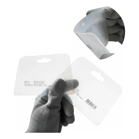 Kit 2 Espátulas Plástica Para Cimento Queimado Massa Gesso