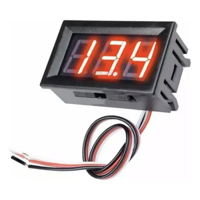 Medidor Voltaje Digital Voltimetro Universal Carro Moto