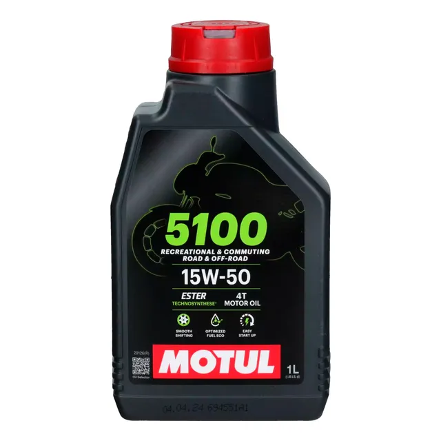 Aceite Para Motos 5100 15w50 4 Tiempos Motul 1lt