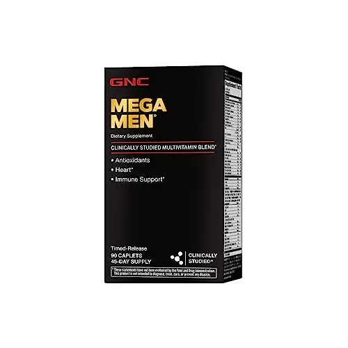 Gnc Mega Hombre Multivitamina Para Hombres, Caplets 052gp