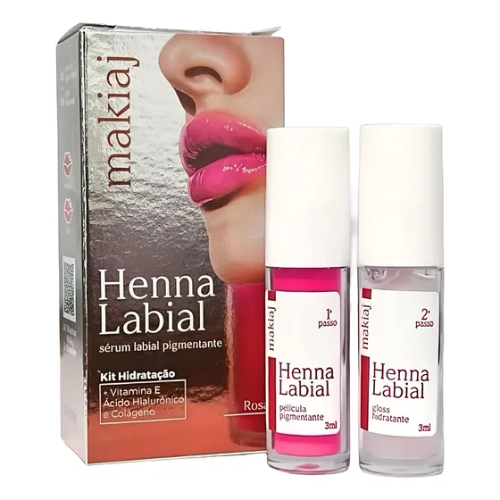 Henna Labial Makiaj Tinte Para Labios Con Acido Hialuronico