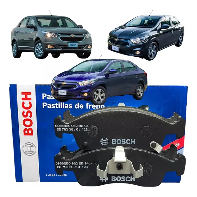 Pastilha Freio Dianteira Gm Onix Prisma Cobalt 1.0 1.4 Bosch