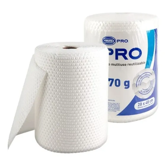 Paño Reutilizable Toallin Multiuso Virutex Pro 20x40cm 100un