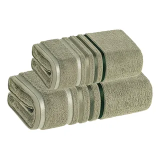 Karsten Toalhas Banho E Rosto Karsten Lumina 140x70cm Fio Penteado Eucalipto