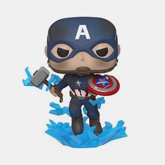 Funko Pop! Avengers Captain America Broken Shield & Mjolnir