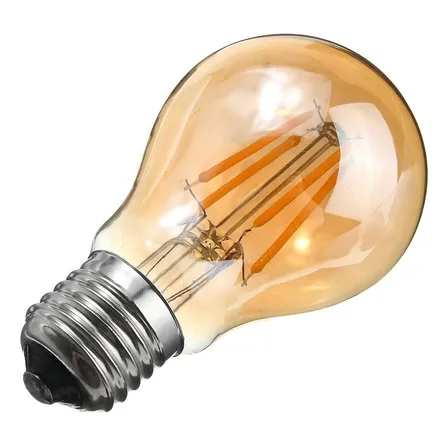 Ampolleta Vintage Led Filamento Modelo A60 Luz Calida Color de la luz Blanco cálido