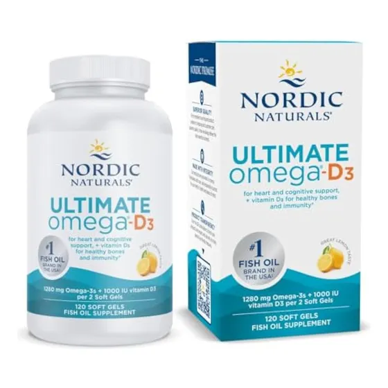 Nordic Naturals Ultimate Omega-d3, Sabor A Limón -