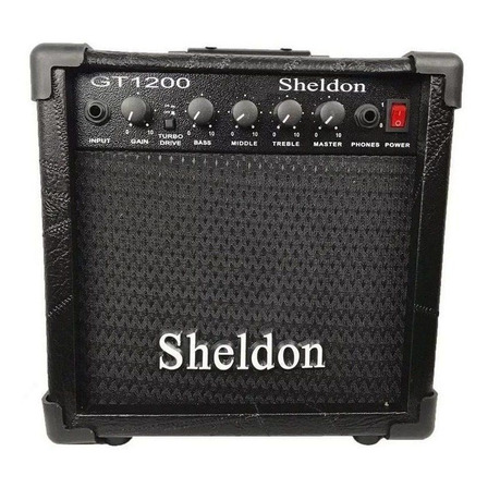 Amplificador Sheldon GT1200 para guitarra de 15W cor preto 110V/220V
