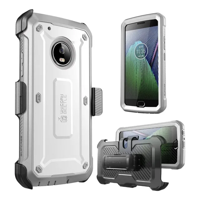 Funda Para Moto G5 Plus Supcase Unicorn Beetle Con Mica