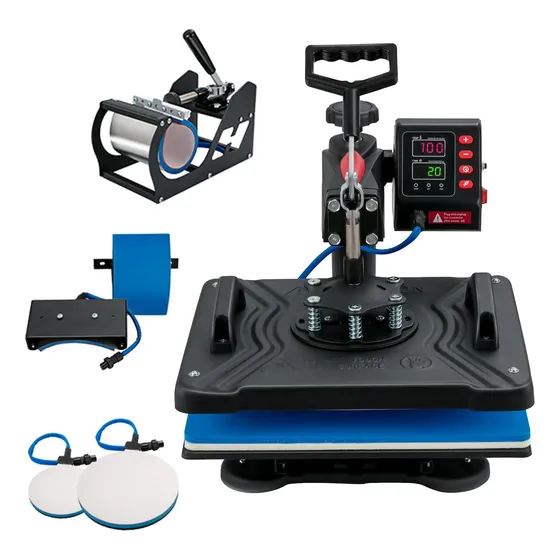 Plancha De Sublimacion Vevor 5 En 1 Transfer  38x30 Nueva
