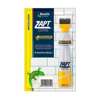 4x Zapt Tinta Para Rejunte 200ml - Cor Branca - Fortaleza 4x Zapt Tinta Para Rejunte 200ml - Cor Branca - Fortaleza