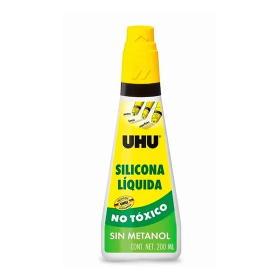 Silicona Liquida Uhu Pegamento Transparente X 200 Ml