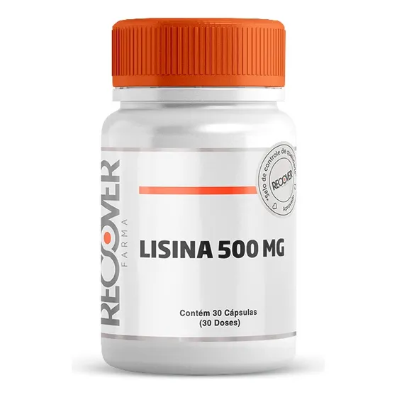 L-lisina / L-lysine 500mg - Contra Herpes - 30 Cápsulas Sabor Natural
