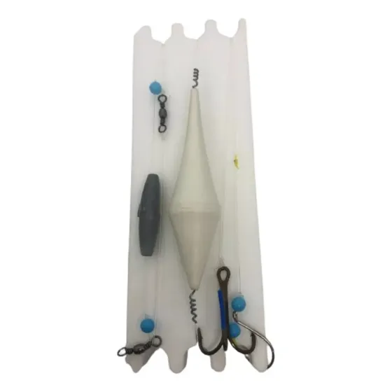 Linea Para Pesca De Lenguado Con Boya 2 Anzuelos Flote