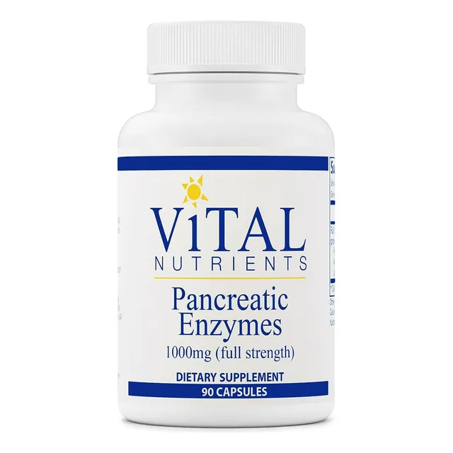 Vital Nutrients Pancreatic Enzymes 1000 Mg 90 Cáps Sabor Sin Sabor