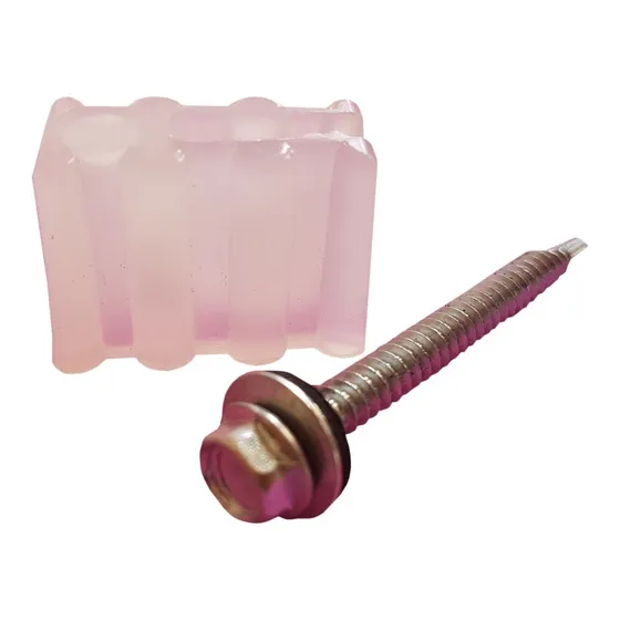 Soporte Plastico Trapezoidal  + Tornillo Mecha 2 1/2   50 Un