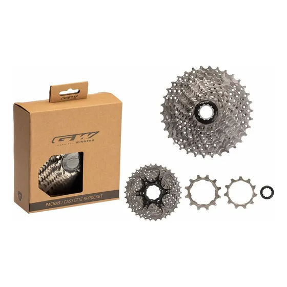 Cassette De Bicicleta Trasmision Por Cadena Gw Hr12 12 Vel Color Plateado 11-32 12 Velocidades