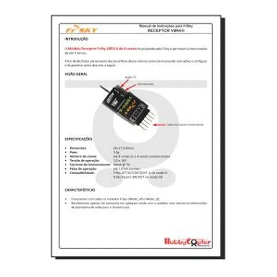 Manual Em Português - Receptor Rx Frsky V8r4-ii (accst)