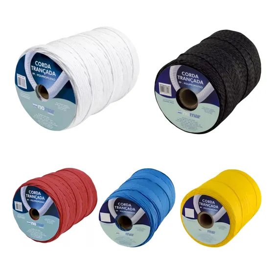 Corda Pp Seda Trançada 3mm 277m Rede Construir