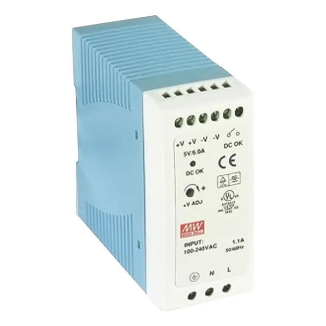 Fuente De Poder Industrial Riel Din 12vcc, 40w, Mdr-40-12
