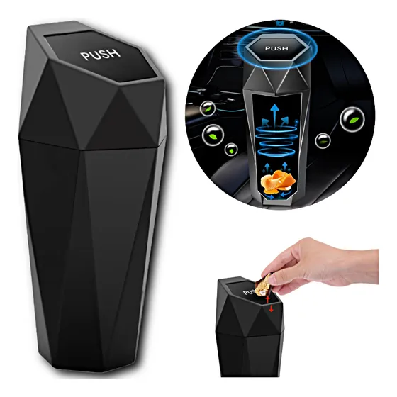 Basurero Push Automóvil Contenedor Organizador De Coche Auto