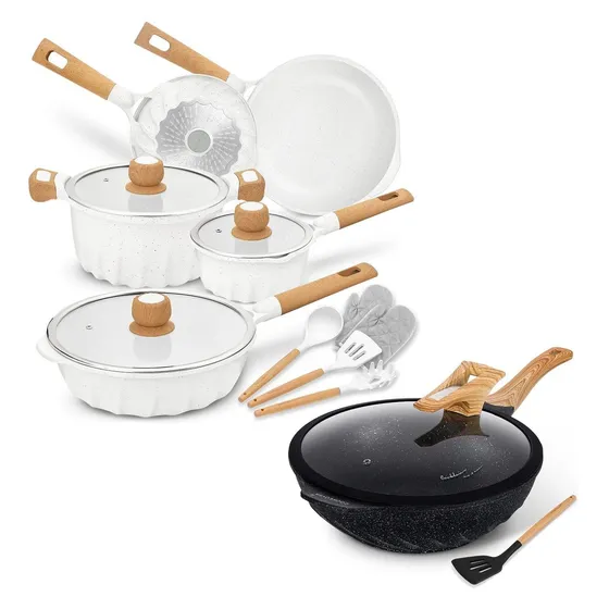 Juego Utensilio Cocina Antiadherente Induccion 13 Unidad