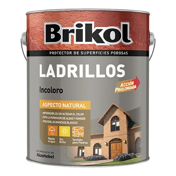 Brikol Ladrillos Protector Impermeabilizante 4 Lt Incoloro