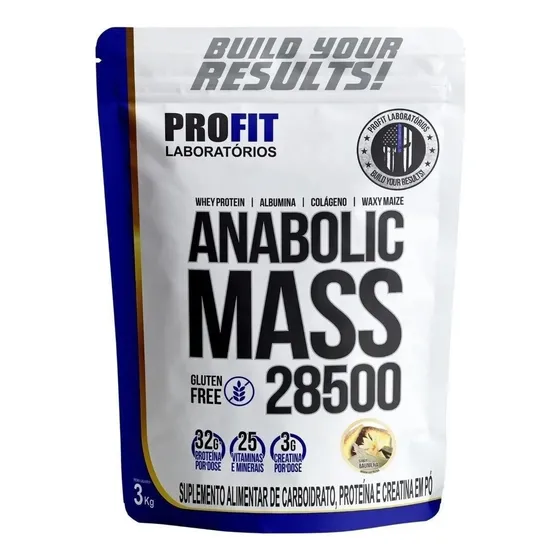 Hipercalórico Anabolic Mass 28500 3kg - Profit Labs